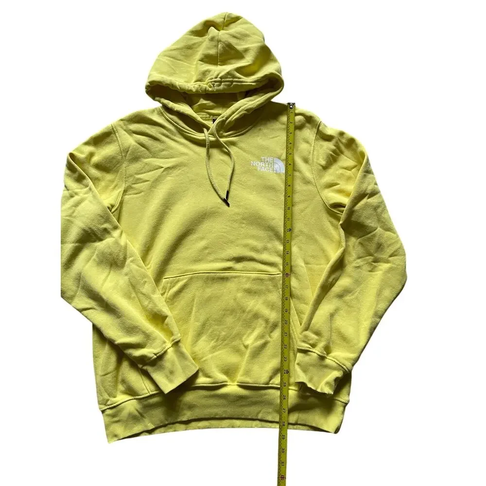 The North Face Mens/Teen Yellow Sweatshirt Size Large Hoodie Oversize Dopamine
